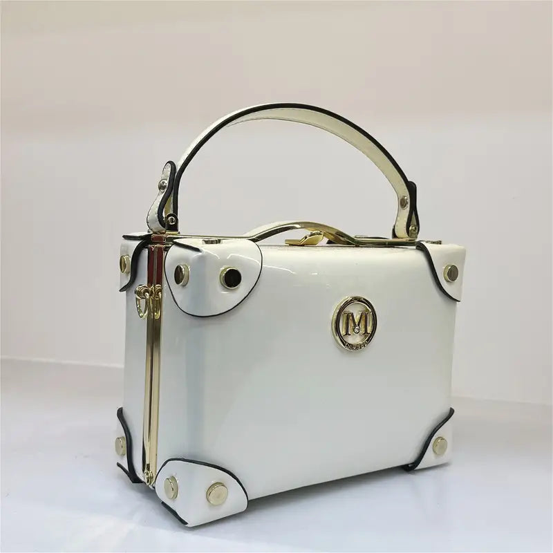 Luxurious Retro Square Handle Satchel Bag(Pack of 2)